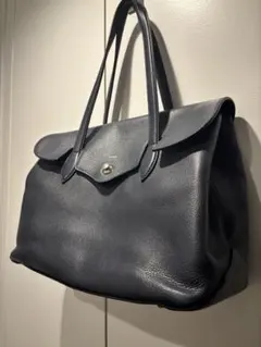 【超美品】FARO BEAMS 別注 FRATELLI トートバッグ 黒 FARO × BEAMS F / 別注 FRATELLI レザー フラップ トートバッグ