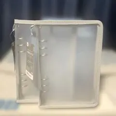 ダイソー　6リングファイル A5 グレー　2点セット