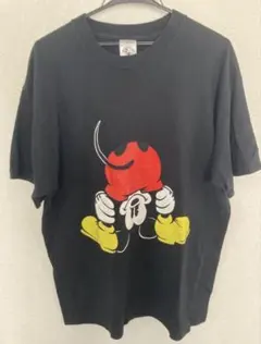 90s USA製　ヴィンテージ　逆さミッキー Tシャツ　XL
