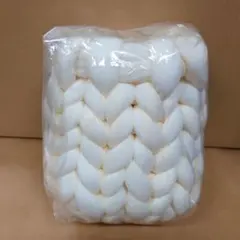 マンドゥバッグ　アイボリー　編み物　韓国