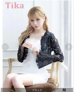 Tika レースボレロ ブラック Mサイズ 戦慄かなの着用モデルのサムネイル