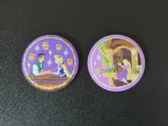 Disney Characters 刺繍缶バッジビスケット　ラプンツェル