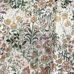 ✧*読様 アンティーク調／ボタニカル花柄生地／108×52