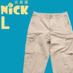 カーゴパンツ チノパンツ ベージュ L相当 軍パンツ ミリタリー