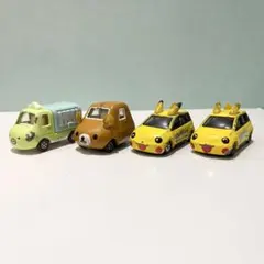 トミカ　4台セット　ジャンク　リラックマ　すみっコぐらし　ピカチュウカー