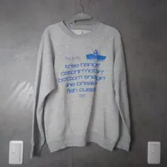 フルーツオブザルーム グレー スウェットシャツ プリント入り