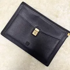 ロエベ LOEWE アナグラムクラッチバッグ ショルダーバッグ レザーA4