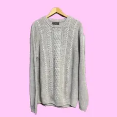 ニット グレー ハイゲージニット