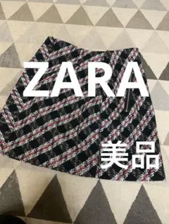 ZARA チェック柄ミニスカート XS