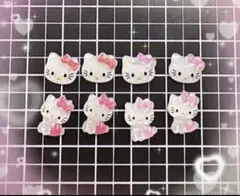 ネイルパーツ　キティ　キティちゃん　ハローキティ　赤　ピンク　サンリオのサムネイル