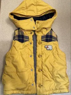 フード付きリバーシブルダウンベスト