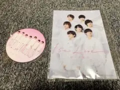 なにわ男子　缶バッジ　クリアフォトカード　1st Love