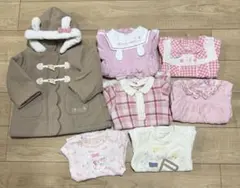 クーラクール　可愛い女の子洋服　90サイズ　7点まとめ　コートトップスワンピース