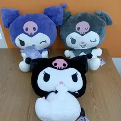 タグ付き　クロミ　超超BIG　ぬいぐるみ　ウインク　バクだっこ　ふりむき　3点