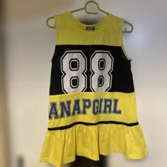 ANAP GIRL ノースリーブ 88ロゴ イエロー ブラック Mのサムネイル