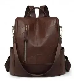 残り1点⚠️ZARAジャンル 海外ブランド 3way上質ブラウン リュック 軽量