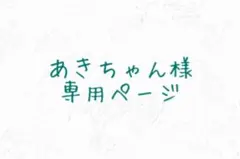 あきちゃん様専用ページ