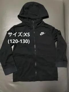 NIKE ナイキ キッズ フルジップ パーカー ブラック 120 130 XS