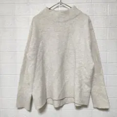 ユニクロ (S)　スフレヤーン ハイネックセーター　UNIQLO