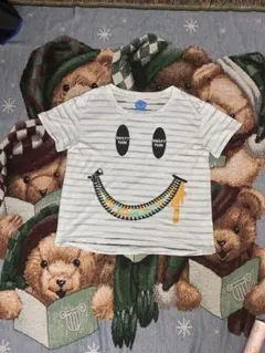 SMILEY FACE ボーダーTシャツ 短丈のサムネイル