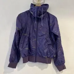 紫色 ナイロン フード付き ジャケット パーカー ブルゾン