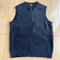 UNIQLO ベスト ブラック S オールドユニクロ