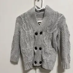 L.O.G.G. グレー カーディガン 12-18M