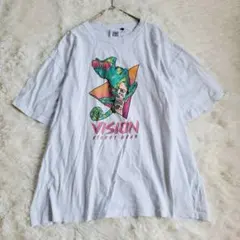 ヴィジョンストリートウェア Tシャツ LL 白 カメレオン スケボー ゆったり