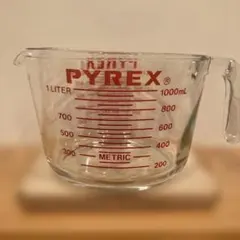 未使用 PYREX 計量カップ 1L ヴィンテージ 旧ロゴ 大文字のサムネイル
