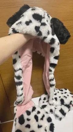 ディズニー 101匹わんちゃん マフラーキャップ