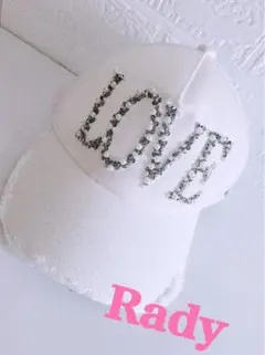 Rady LOVE ビジュー パール キャップ ホワイト 帽子のサムネイル