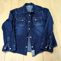 après les cours デニムシャツ 140サイズ ダークデニム