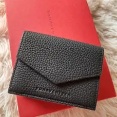 新品未使用✨ ボナベンチュラ 三つ折り財布 コンパクト ウォレット ブラック