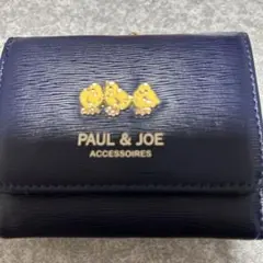 PAUL & JOE ACCESSOIRES 三つ折り財布 ネイビー　ひよこ柄のサムネイル