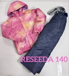 【美品】RESEEDA スキーウェア 上下セット 140 オンヨネ 可愛い