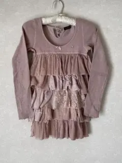 希少 HYSTERICS ピンクフリルロングTシャツ＆ミニスカート（ワンピース） 希少 HYSTERICS ピンクフリルロングTシャツ＆ミニスカート（ワンピース