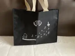 familia music レッスンバッグ　音楽トートバッグ　ブラック　マチあり