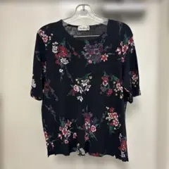 Noble R 花柄 半袖Tシャツ