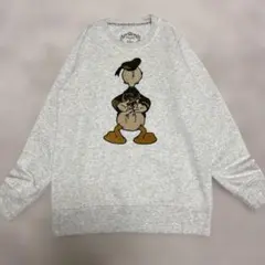 Donald & Daisy ドナルドダック 後ろ姿刺繍トレーナー可愛い‼️