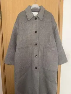 ロングコート グレー 韓国