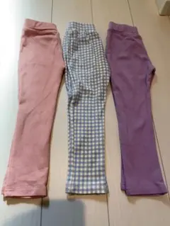 レギンス　ボトムス　ストレッチパンツ　西松屋　100サイズ　3枚セット