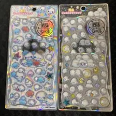 光るジュエルプチドロップシール　シマエナガ　あわわちゃん