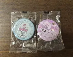 クリームバニー エスターバニー　缶バッジ 2個セット　直径4センチ