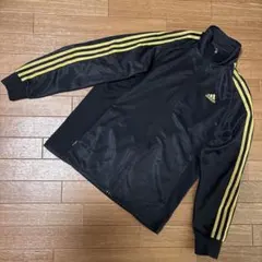 adidas ジャージ 黒/黄 ジップアップ
