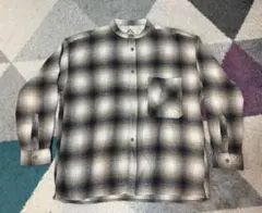 メンズ カジュアル長袖シャツ Mサイズ チェック柄（新品・未使用）