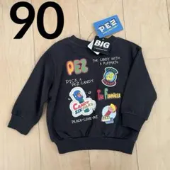 新品　PEZ ダークグレー トレーナー 長袖　トップス　90