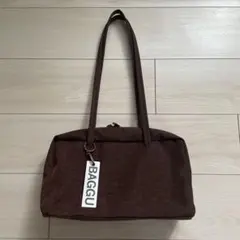 「新品」BAGGU Nylon Bowler ボウラーバッグ コーヒーブラウンのサムネイル