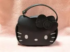 HELLO KITTY × BRILMY ミニ　コスメ　ポーチ　黒　キラキラ