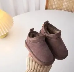 【16cm】キッズ ムートンショートブーツ