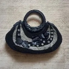 【HIROKO KOSHINO】ハンドバッグ ビーズ刺繍のサムネイル